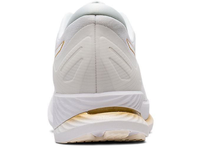 White / Gold Asics GLIDERIDE Women's Running Shoes | SZVY7566