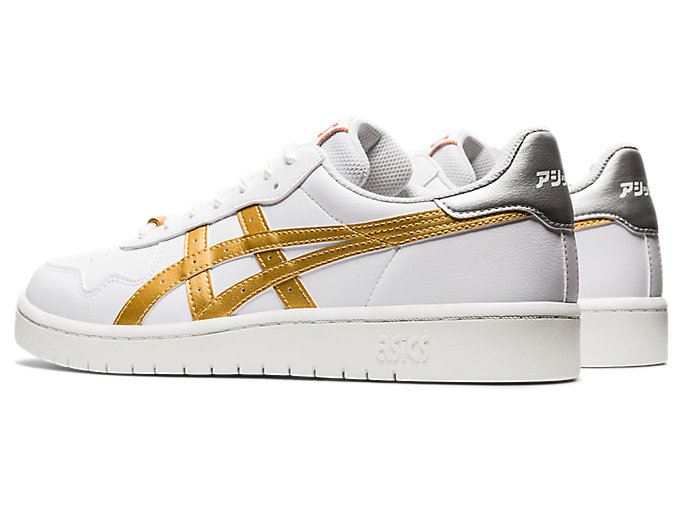 White / Gold Asics JAPAN S Men's Sneakers | FPBC4178