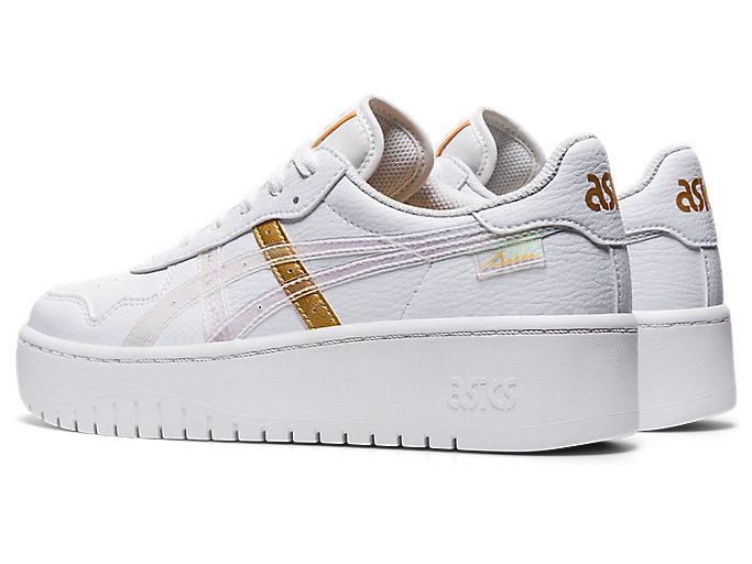 White / Gold Asics JAPAN S PF Women's Sneakers | YUDA6957