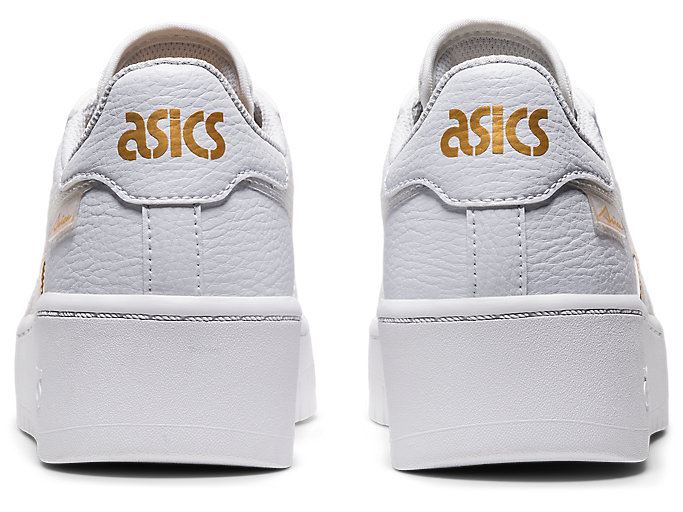 White / Gold Asics JAPAN S PF Women's Sneakers | YUDA6957