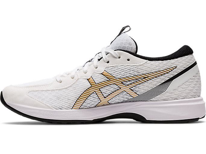 White / Gold Asics LYTERACER 2 Women's Running Shoes | YYRB6266