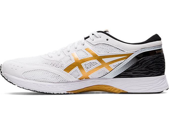 White / Gold Asics TARTHEREDGE Men's Running Shoes | VBMM3363