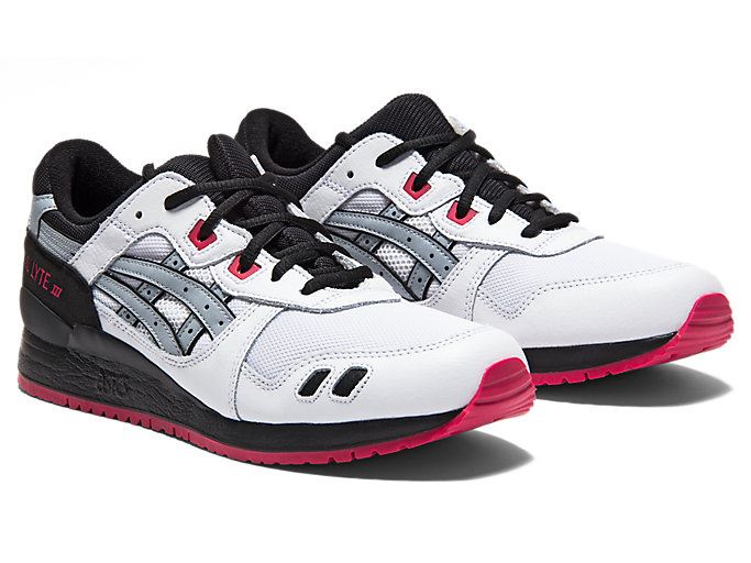 White / Grey Asics GEL-Lyte III Men's Sneakers | QNHA0384