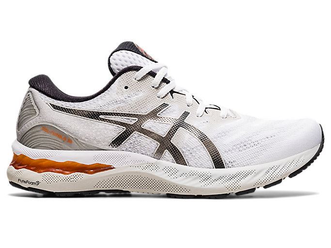 White / Grey Asics GEL-NIMBUS 23 Men's Running Shoes | HFUQ5865