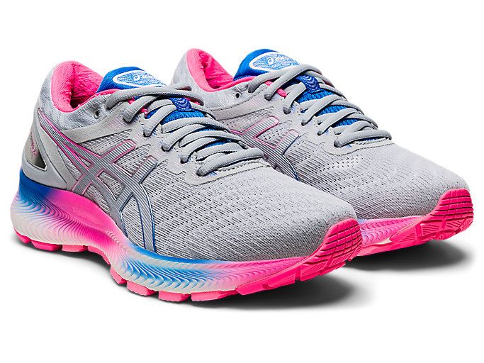 White / Grey Asics GEL-NIMBUS LITE Women's Running Shoes | PBZH3315