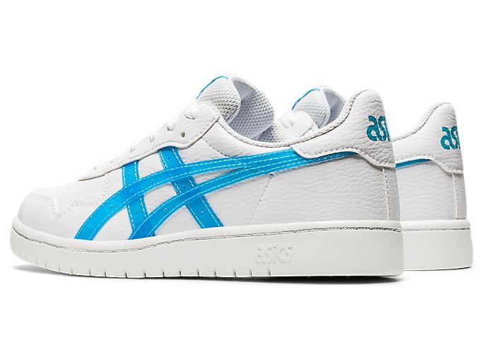 White / Light Turquoise Asics JAPAN S GS Kids' Sneakers | DVNH2906