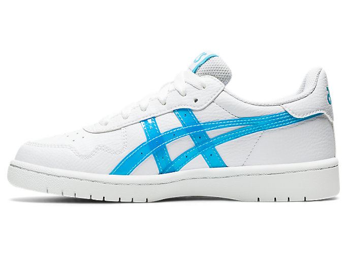 White / Light Turquoise Asics JAPAN S GS Kids' Sneakers | DVNH2906