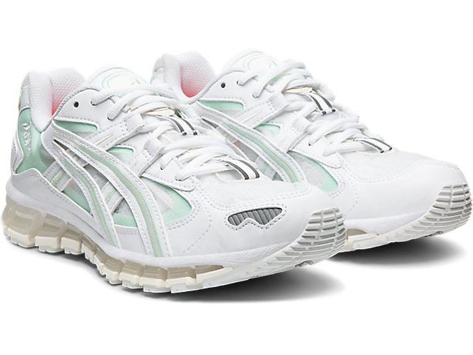 White / Mint Asics GEL-KAYANO 5 360 Women's Sneakers | CUZT6125