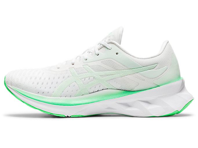 White / Mint Asics NOVABLAST Women's Running Shoes | BKYF4080