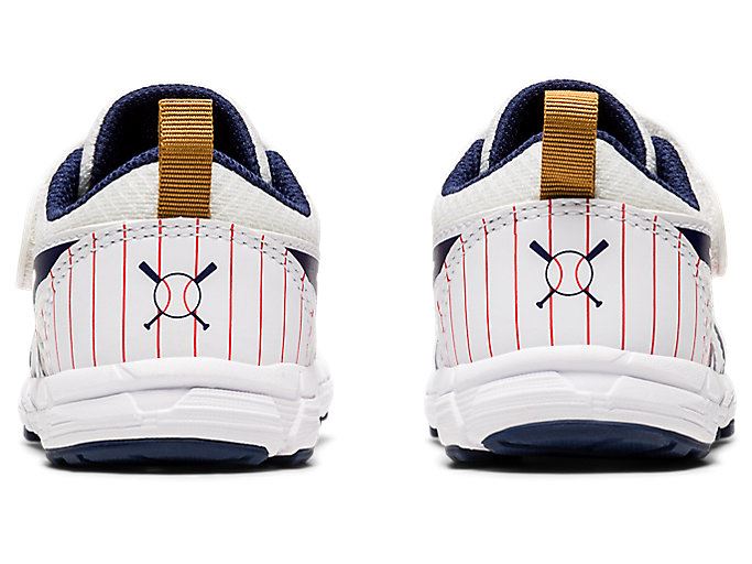 White / Navy Asics Contend 6 TS Kids' Sneakers | BQGL6070