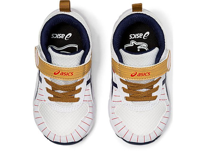 White / Navy Asics Contend 6 TS Kids' Sneakers | BQGL6070