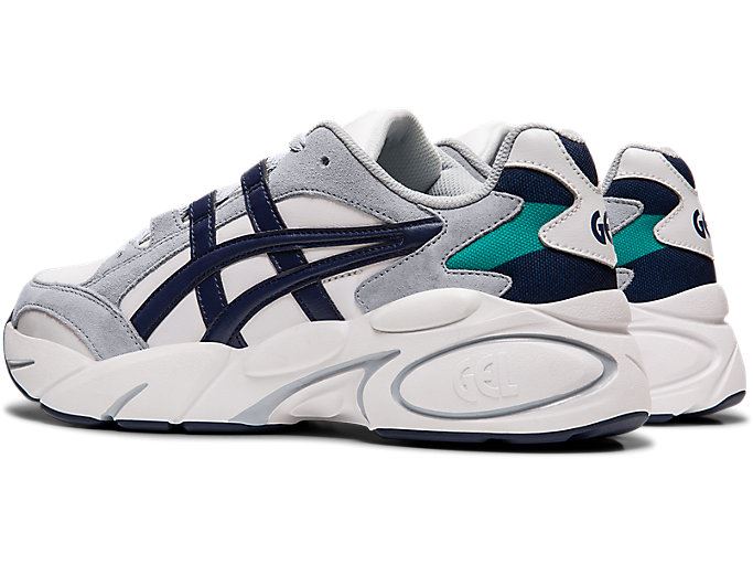 White / Navy Asics GEL-BND Men's Sneakers | UKHI9563