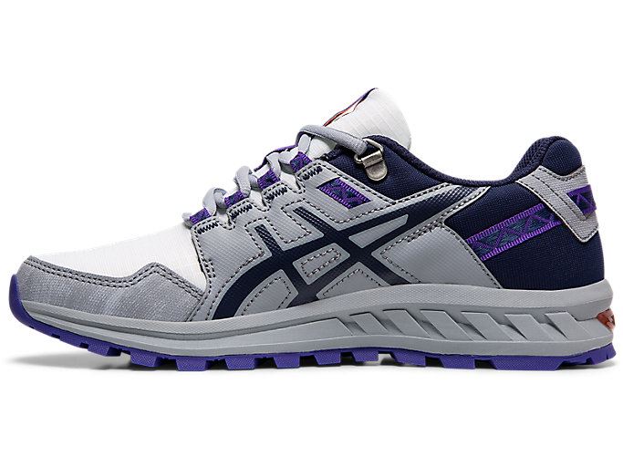 White / Navy Asics GEL-CITREK Women's Sneakers | IHDJ3944