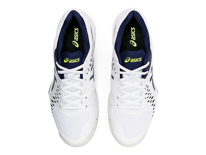 White / Navy Asics GEL-Challenger 12 Men's Tennis Shoes | RHYT1492