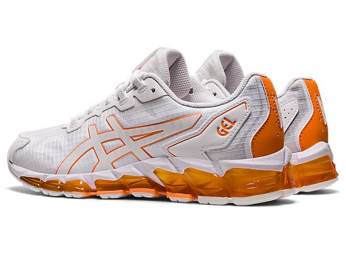 White / Orange Asics GEL-QUANTUM 360 6 Women's Sneakers | YDQZ7022