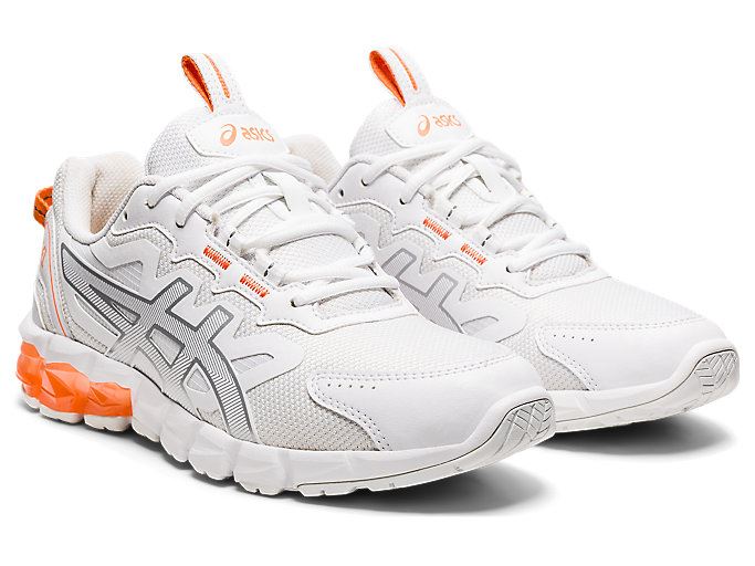 White / Orange Asics GEL-QUANTUM 90 3 Women's Sneakers | GRPC2452