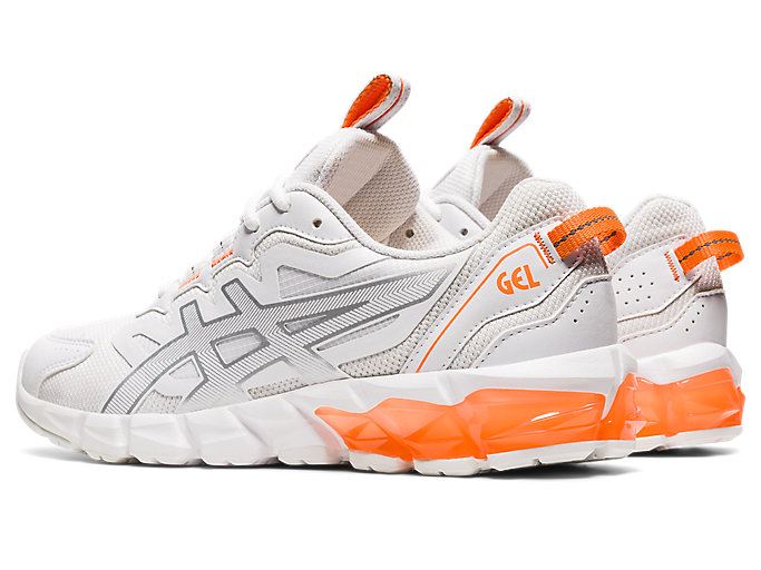 White / Orange Asics GEL-QUANTUM 90 3 Women's Sneakers | GRPC2452