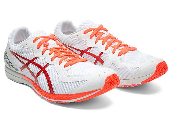 White / Orange Asics SORTIEMAGIC RP 5 Men's Running Shoes | HHYN0368