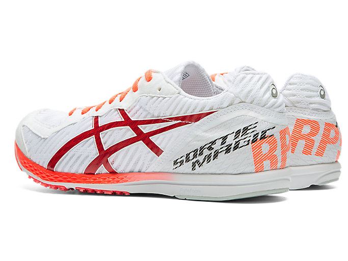 White / Orange Asics SORTIEMAGIC RP 5 Men's Running Shoes | HHYN0368