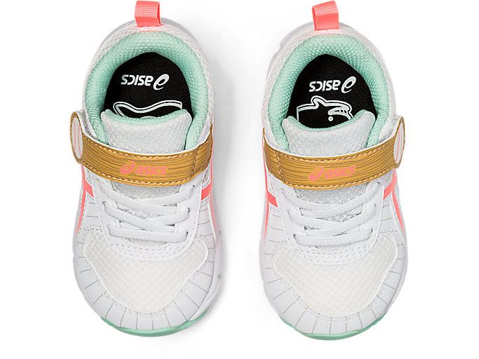 White / Orange Coral Asics Contend 6 TS Kids' Sneakers | GETT3010