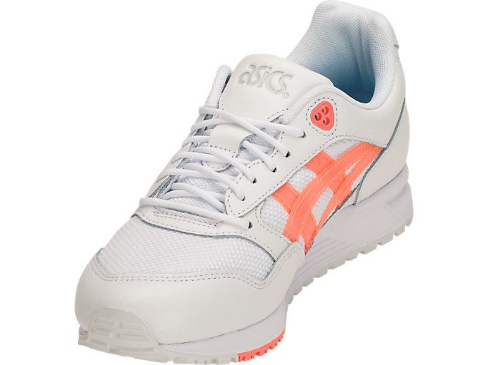 White / Orange Coral Asics GEL-Saga Women's Sneakers | NTKM6894