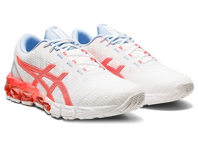 White / Orange Red Asics GEL-QUANTUM 180 5 Women's Sneakers | DTMG2882