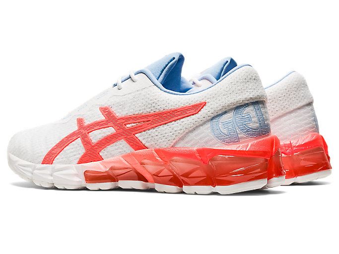 White / Orange Red Asics GEL-QUANTUM 180 5 Women's Sneakers | DTMG2882