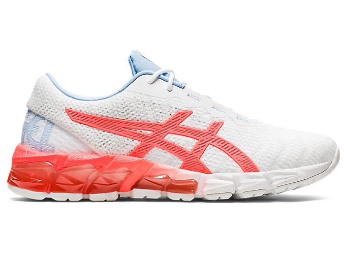 White / Orange Red Asics GEL-QUANTUM 180 5 Women's Sneakers | DTMG2882