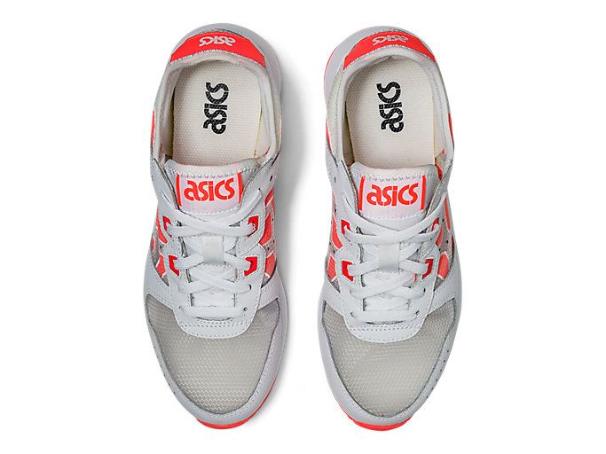 White / Orange Red Asics LYTE CLASSIC Women's Sneakers | AMYK4504