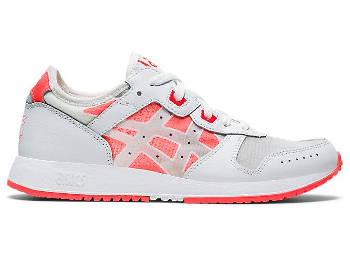 White / Orange Red Asics LYTE CLASSIC Women's Sneakers | AMYK4504