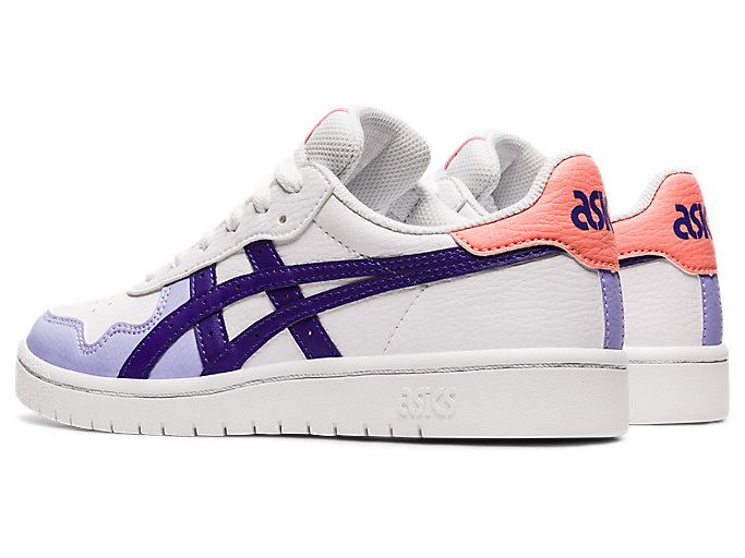 White / Purple Asics JAPAN S GS Kids' Sneakers | FEBO8823