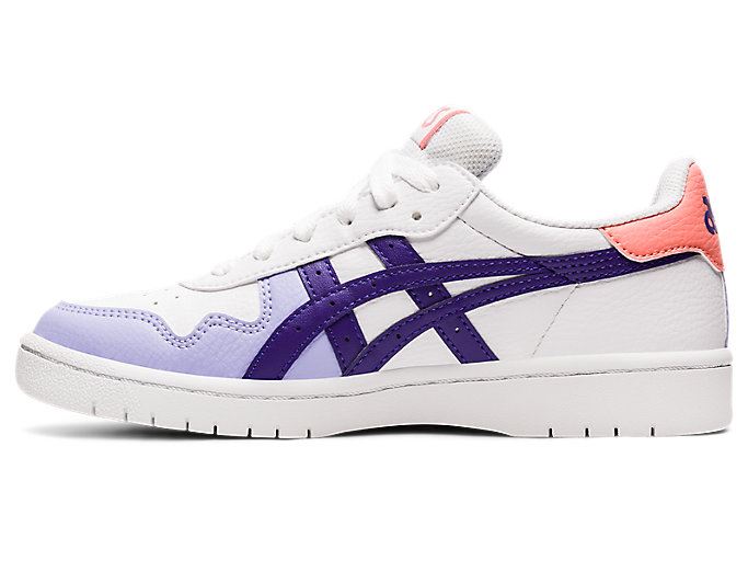 White / Purple Asics JAPAN S GS Kids' Sneakers | FEBO8823