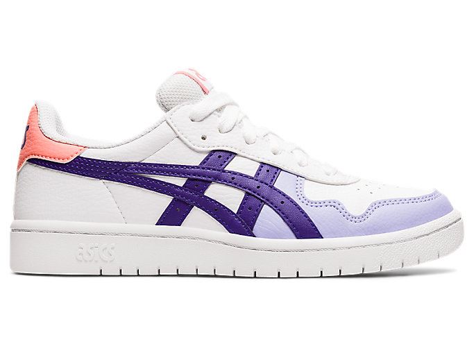 White / Purple Asics JAPAN S GS Kids' Sneakers | FEBO8823