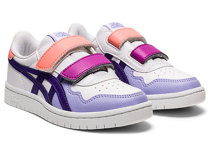 White / Purple Asics JAPAN S PS Kids' Sneakers | RYYL5309