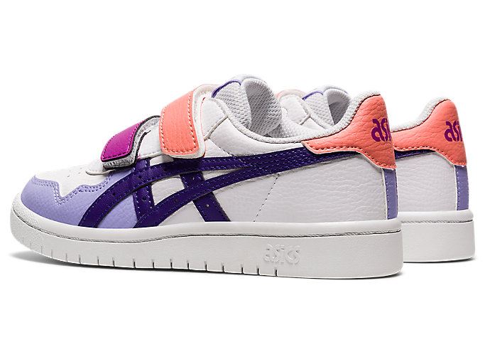 White / Purple Asics JAPAN S PS Kids' Sneakers | RYYL5309