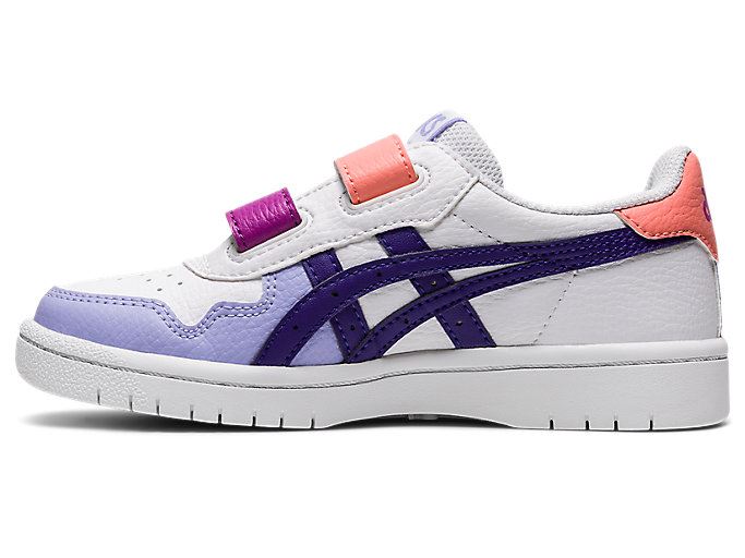 White / Purple Asics JAPAN S PS Kids' Sneakers | RYYL5309