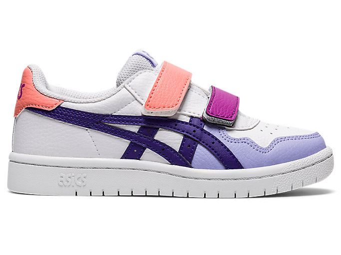 White / Purple Asics JAPAN S PS Kids' Sneakers | RYYL5309