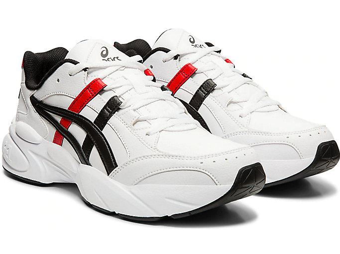 White / Red Asics GEL-BND Men's Sneakers | YHWN0608