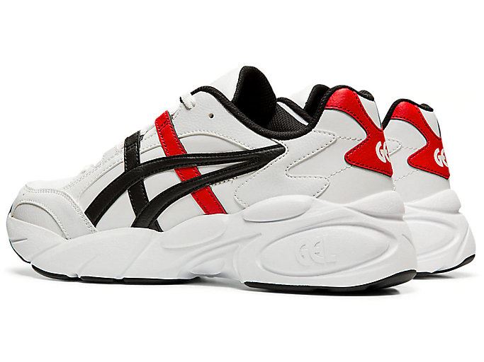 White / Red Asics GEL-BND Men's Sneakers | YHWN0608