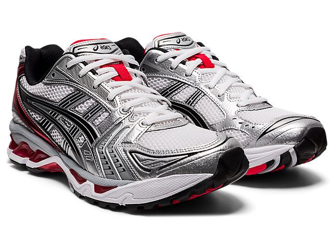 White / Red Asics GEL-KAYANO 14 Men's Sneakers | UIOT0344