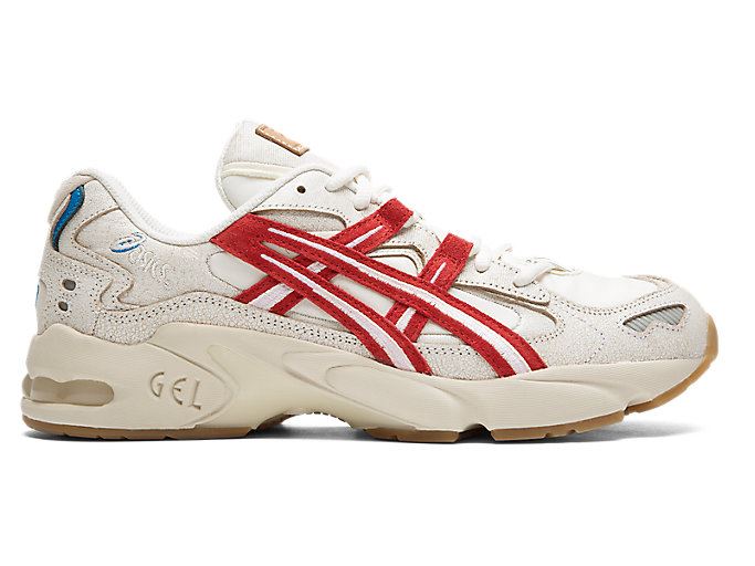 White / Red Asics GEL-KAYANO 5 RETRO TOKYO Men's Sneakers | TDIL2949