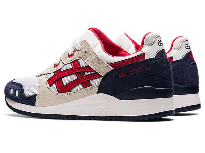 White / Red Asics GEL-LYTE III OG Men's Sneakers | ZXXL4931