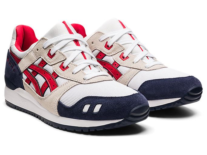 White / Red Asics GEL-LYTE III OG Women's Sneakers | ARYI2278