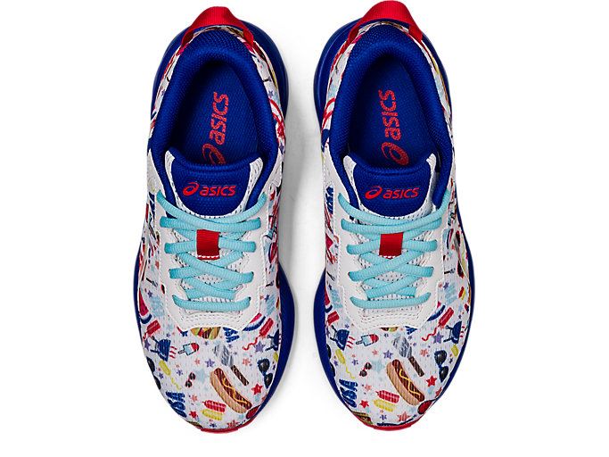 White / Red Asics GEL-NOOSA TRI 13 GS Kids' Sneakers | HEZZ1951