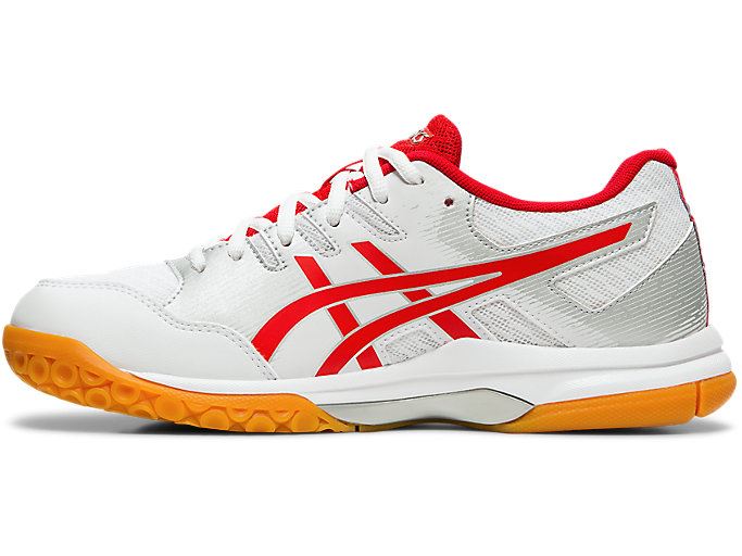 White / Red Asics GEL-ROCKET 9 Women's Volleyball Shoes | IIAL2948