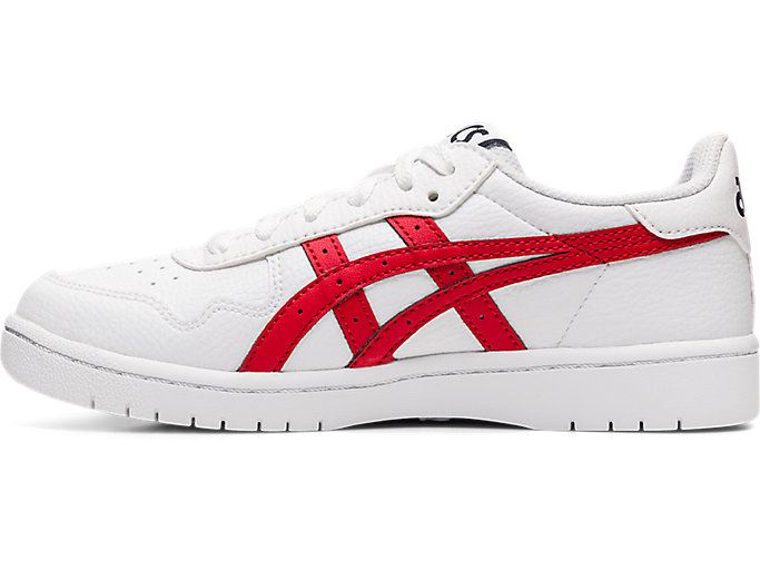 White / Red Asics JAPAN S Kids' Sneakers | SUWW8346