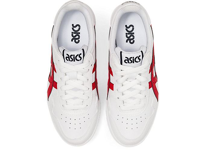 White / Red Asics JAPAN S Kids' Sneakers | SUWW8346