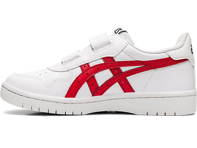 White / Red Asics JAPAN S PS Kids' Sneakers | QPUY1314