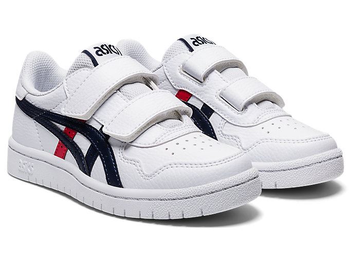 White / Red Asics JAPAN S PS Kids' Sneakers | VTJP3175