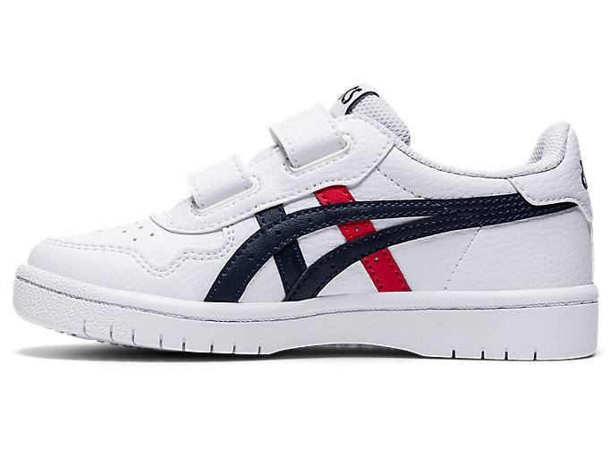 White / Red Asics JAPAN S PS Kids' Sneakers | VTJP3175